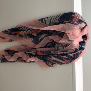 Francesca’s spring scarf with bird print